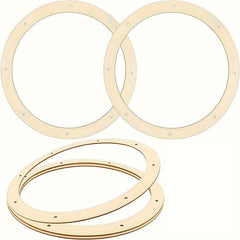 5pcs Wooden Wreath Frame Rings for DIY Christmas Decoration 30