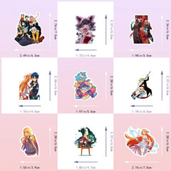 200pcs Anime Cartoon Stickers Waterproof Self Adhesive Stickers