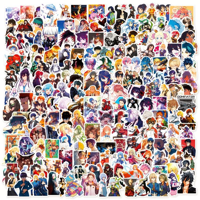 200pcs Anime Cartoon Stickers Waterproof Self Adhesive Stickers