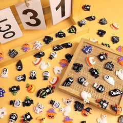 Random Halloween Resin Charms for Crafts - 10-50 Pcs Beads Ornaments
