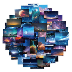 60 Starry Sky Stickers for Laptop Water Bottle Skateboard