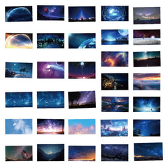 60 Starry Sky Stickers for Laptop Water Bottle Skateboard