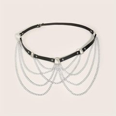 Halloween Gothic Punk Style Waist Chain Belt Body Chain Belt