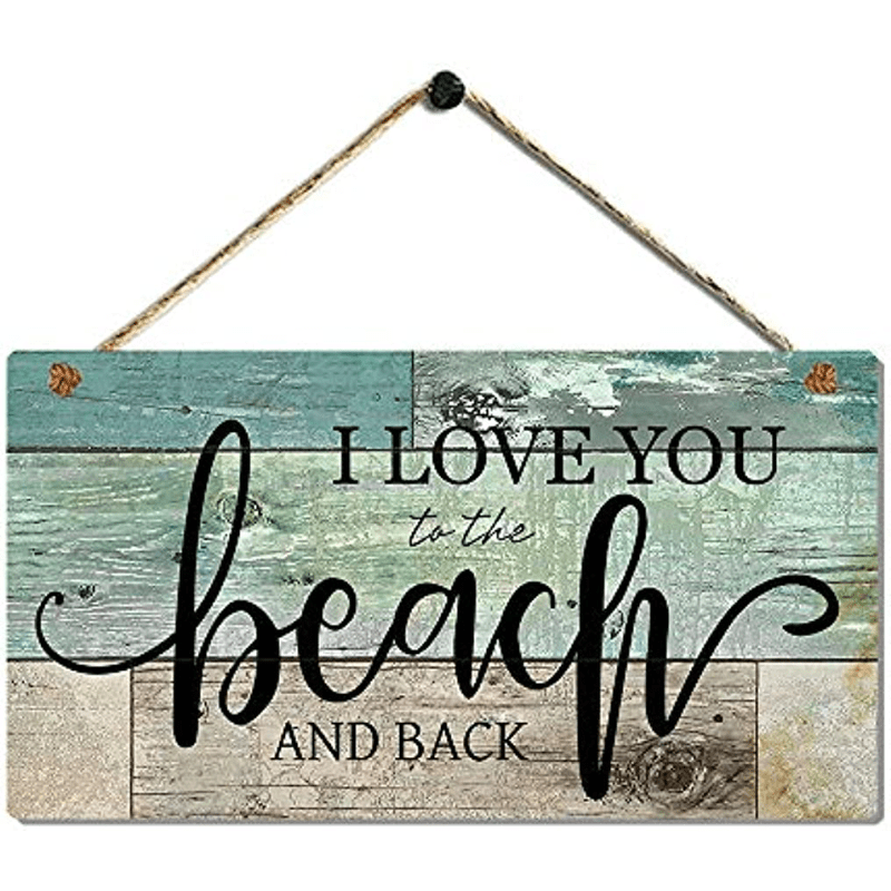 Beach Love Wall Plaque for Coastal Decor