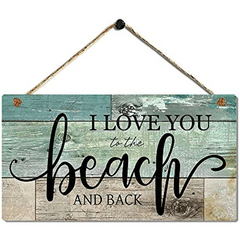 Beach Love Wall Plaque for Coastal Decor
