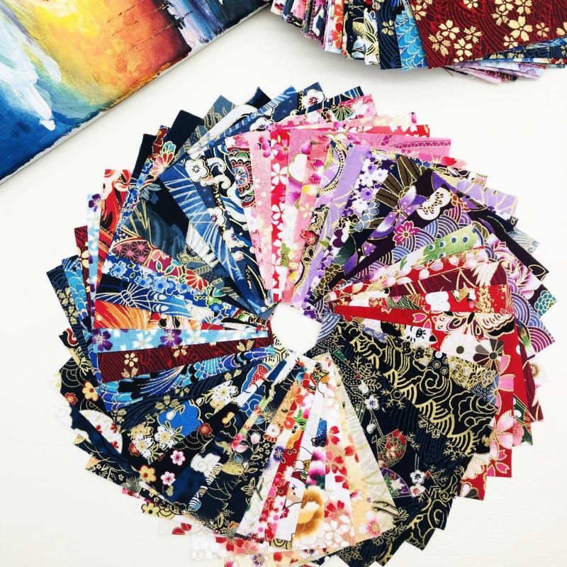 30pcs Flower Series Cotton Printed Fabric for DIY Patch Sewing