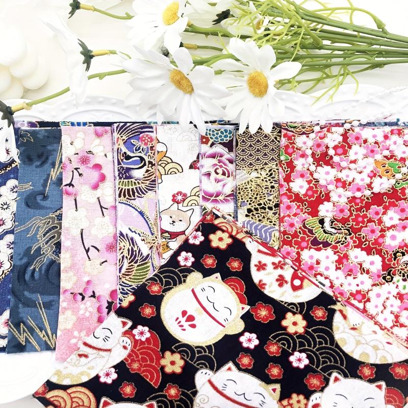 30pcs Flower Series Cotton Printed Fabric for DIY Patch Sewing