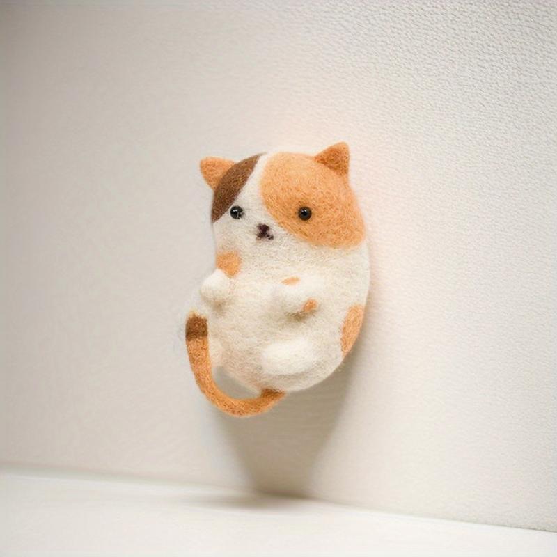 Cat Series Woolen Felt DIY Material Pack - Creative Gift Doll Decoration