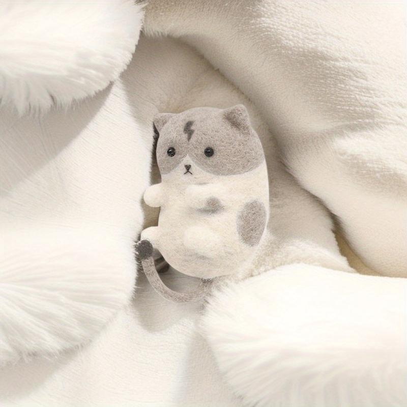 Cat Series Woolen Felt DIY Material Pack - Creative Gift Doll Decoration