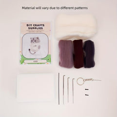Cat Series Woolen Felt DIY Material Pack - Creative Gift Doll Decoration