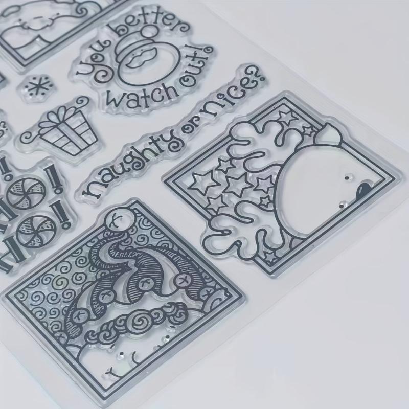 Christmas Series Transparent Stamp DIY Scrapbook Decoration