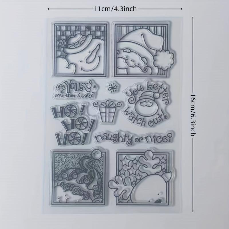 Christmas Series Transparent Stamp DIY Scrapbook Decoration