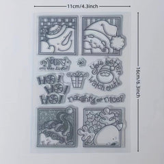 Christmas Series Transparent Stamp DIY Scrapbook Decoration