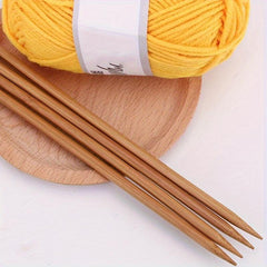 Bamboo Double Ended Knitting Needle Set Various Sizes 4.0mm
