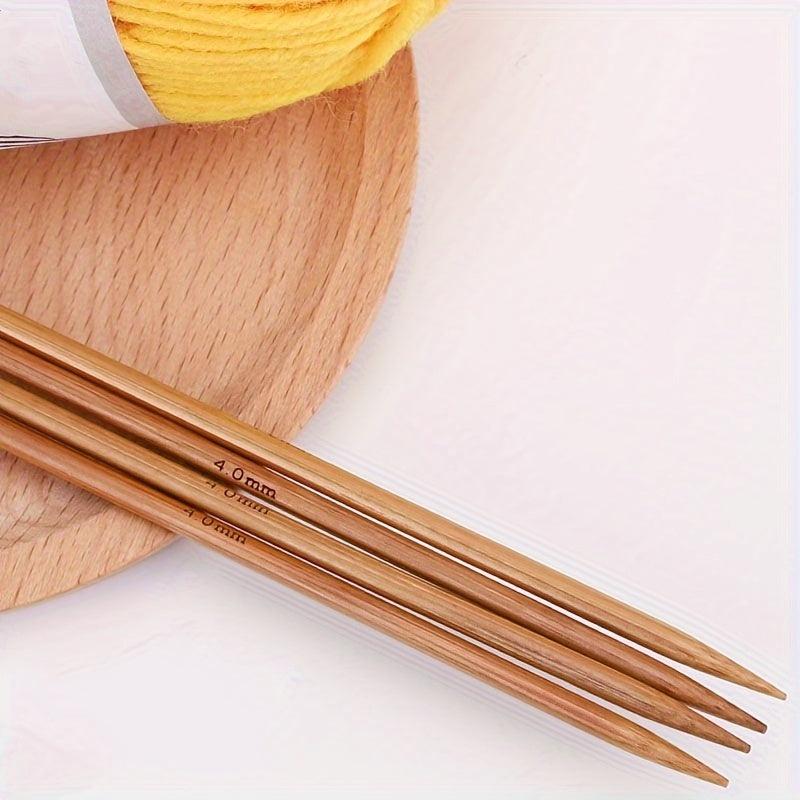 Bamboo Double Ended Knitting Needle Set Various Sizes 4.0mm
