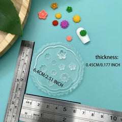 3D Silicone Mold Flower Stamping Plate Jewelry Nails Art Template