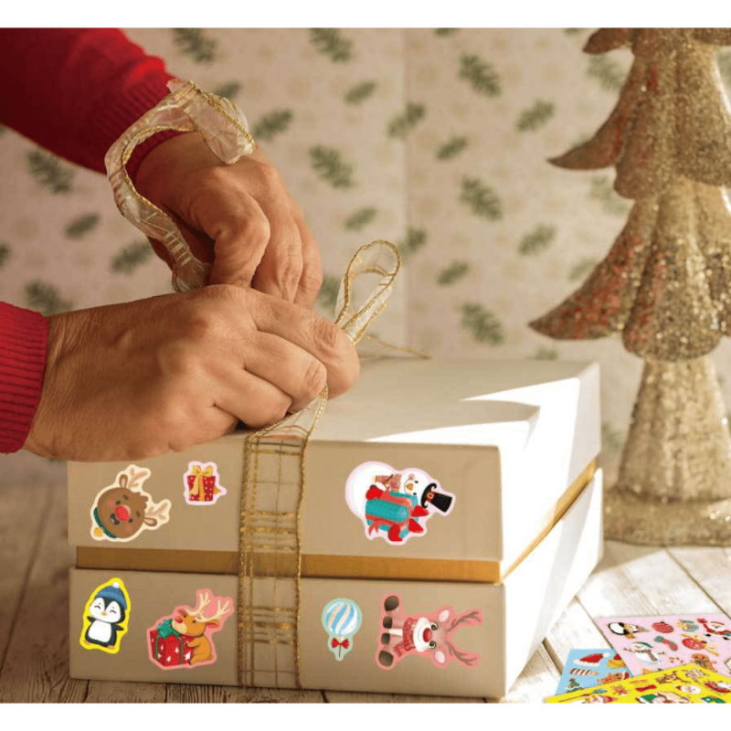 632pcs Christmas Family Stickers Decorative Waterproof Xmas Stickers