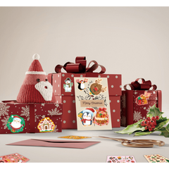 632pcs Christmas Family Stickers Decorative Waterproof Xmas Stickers