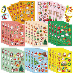 632pcs Christmas Family Stickers Decorative Waterproof Xmas Stickers