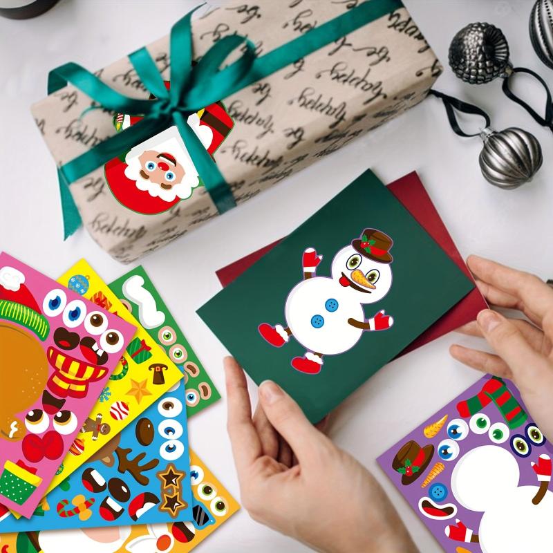12pcs Christmas Stickers Party Games Stickers for DIY Crafting