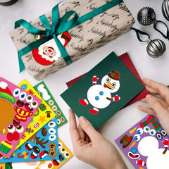 12pcs Christmas Stickers Party Games Stickers for DIY Crafting