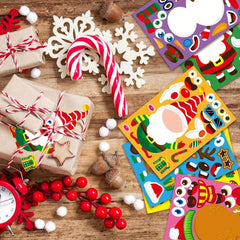 12pcs Christmas Stickers Party Games Stickers for DIY Crafting
