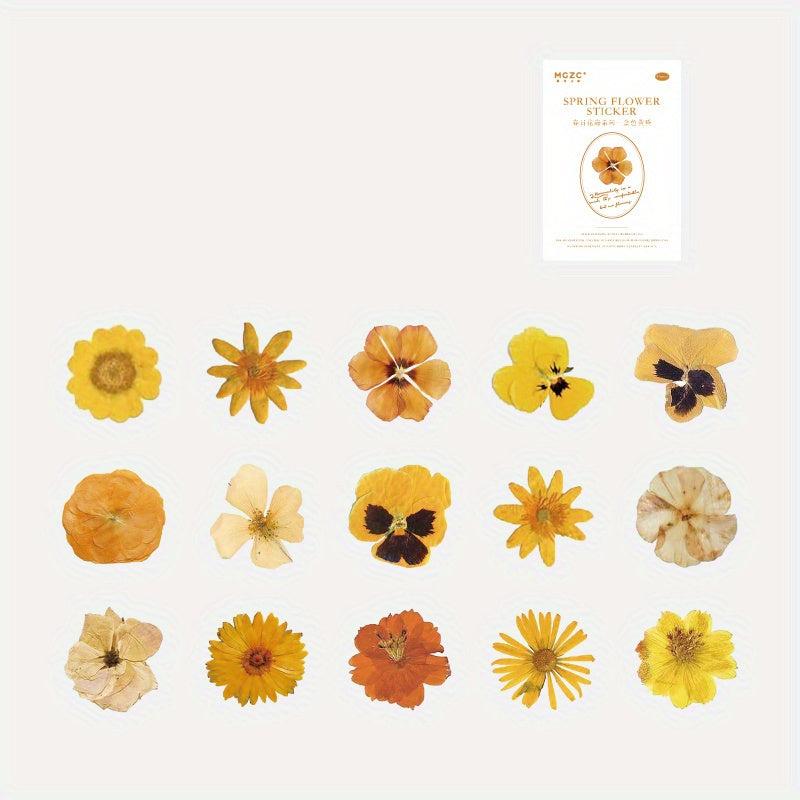 45pcs Plants and Flowers Washi Stickers Decorative DIY Material Collage Supplies