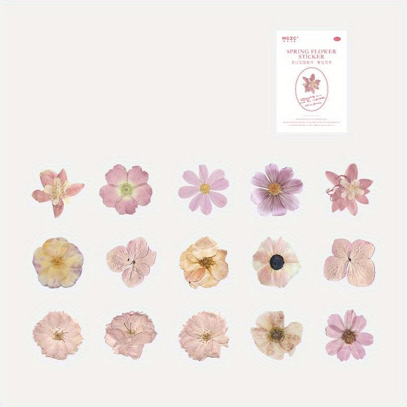 45pcs Plants and Flowers Washi Stickers Decorative DIY Material Collage Supplies
