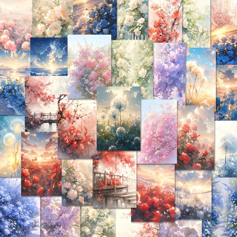 63pcs Flower Sea Cartoon Graffiti Stickers for Car Luggage Notebook
