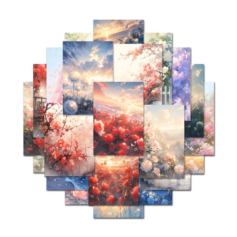 63pcs Flower Sea Cartoon Graffiti Stickers for Car Luggage Notebook