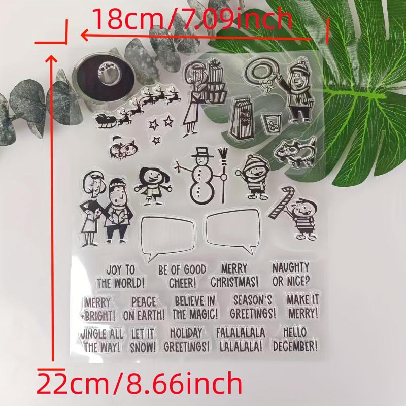 Christmas Stamp DIY Greeting Card Scrapbook Decoration Craft