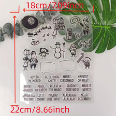 Christmas Stamp DIY Greeting Card Scrapbook Decoration Craft