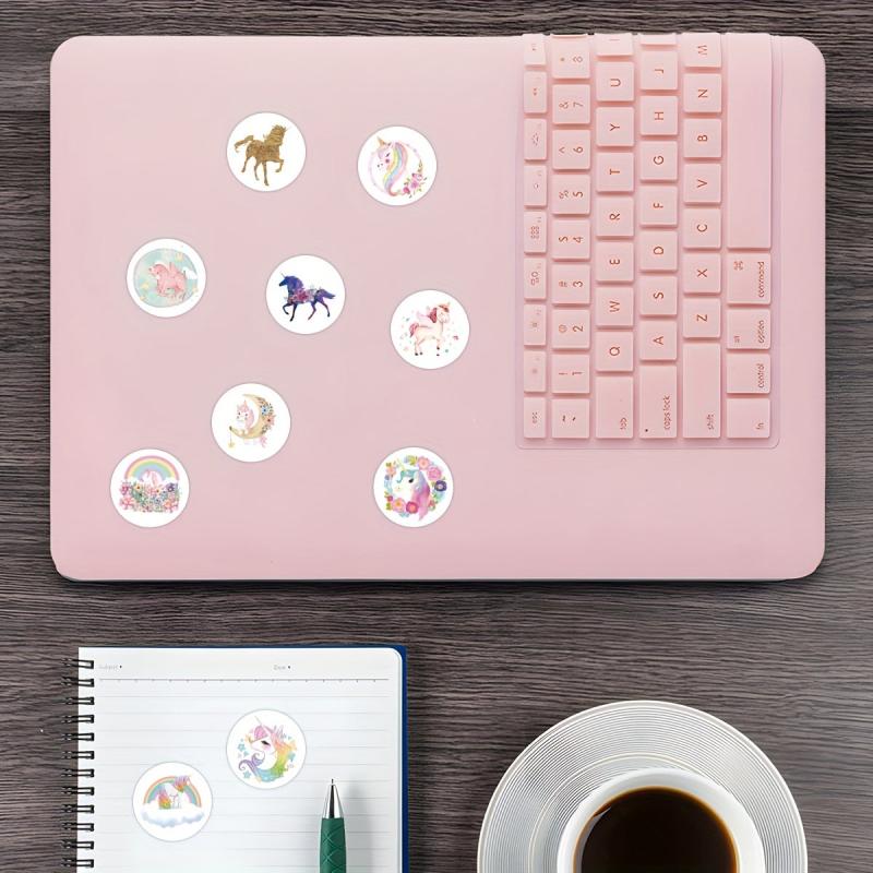 500pcs Unicorn Stickers Roll Vinyl Stickers Scrapbook Journal