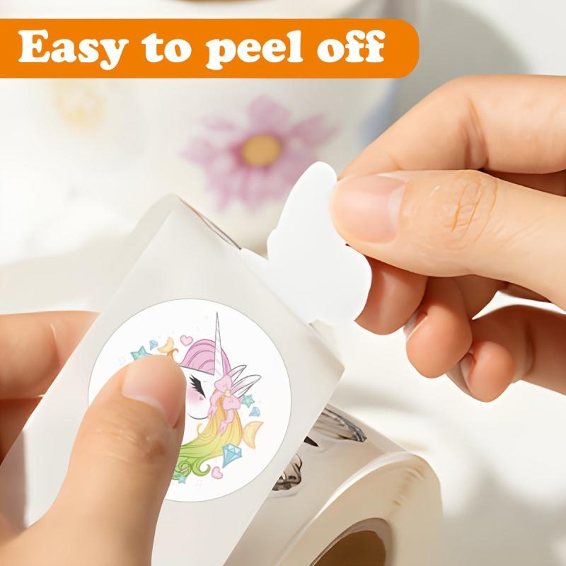 500pcs Unicorn Stickers Roll Vinyl Stickers Scrapbook Journal