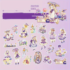 40pcs Fantasy Gallery Stickers DIY Decorative Materials Scrapbooking Stationery