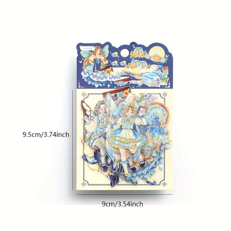 40pcs Fantasy Gallery Stickers DIY Decorative Materials Scrapbooking Stationery