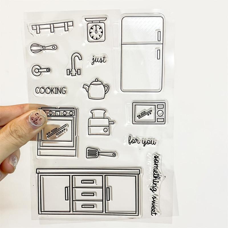 Cartoon Styles Transparent Silicone Stamp DIY Rubber Stamps