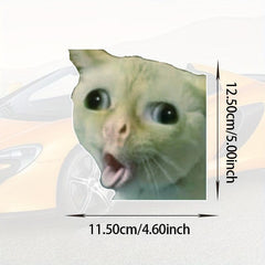 Funny Coughing Cat Meme Vinyl Waterproof Sticker