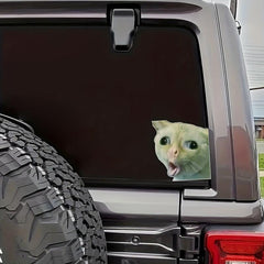 Funny Coughing Cat Meme Vinyl Waterproof Sticker