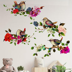Elegant Peacock Wall Sticker Set