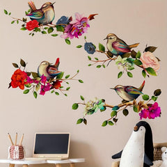 Elegant Peacock Wall Sticker Set