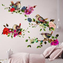 Elegant Peacock Wall Sticker Set