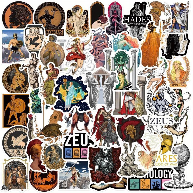 50pcs Greek Mythology Aesthetic Stickers for Decoration