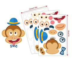 36pcs Make Your Own Animals Stickers For Kids - Party Favors
