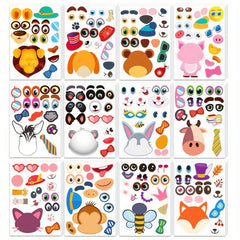 36pcs Make Your Own Animals Stickers For Kids - Party Favors