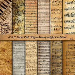 12pcs Retro Paper Journal Decoration Diy Crafts Stationery Arts
