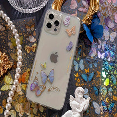 1pc PET 3D Hot Stamping Flat Sticker Butterfly