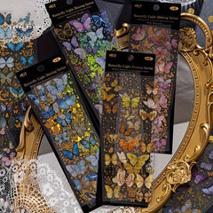 1pc PET 3D Hot Stamping Flat Sticker Butterfly