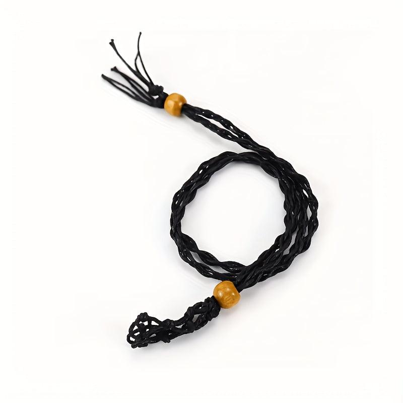 Mesh Cage Quartz Crystal Stone Necklace Rope DIY Jewelry Making Acc