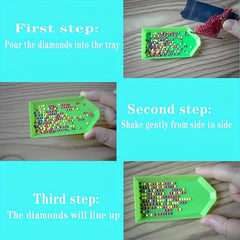 10pcs Plastic Beaded Sorting Trays Diamond Painting Tool Accessories